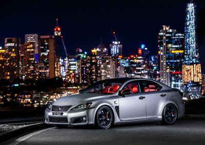 Lexus ISF With City in Background