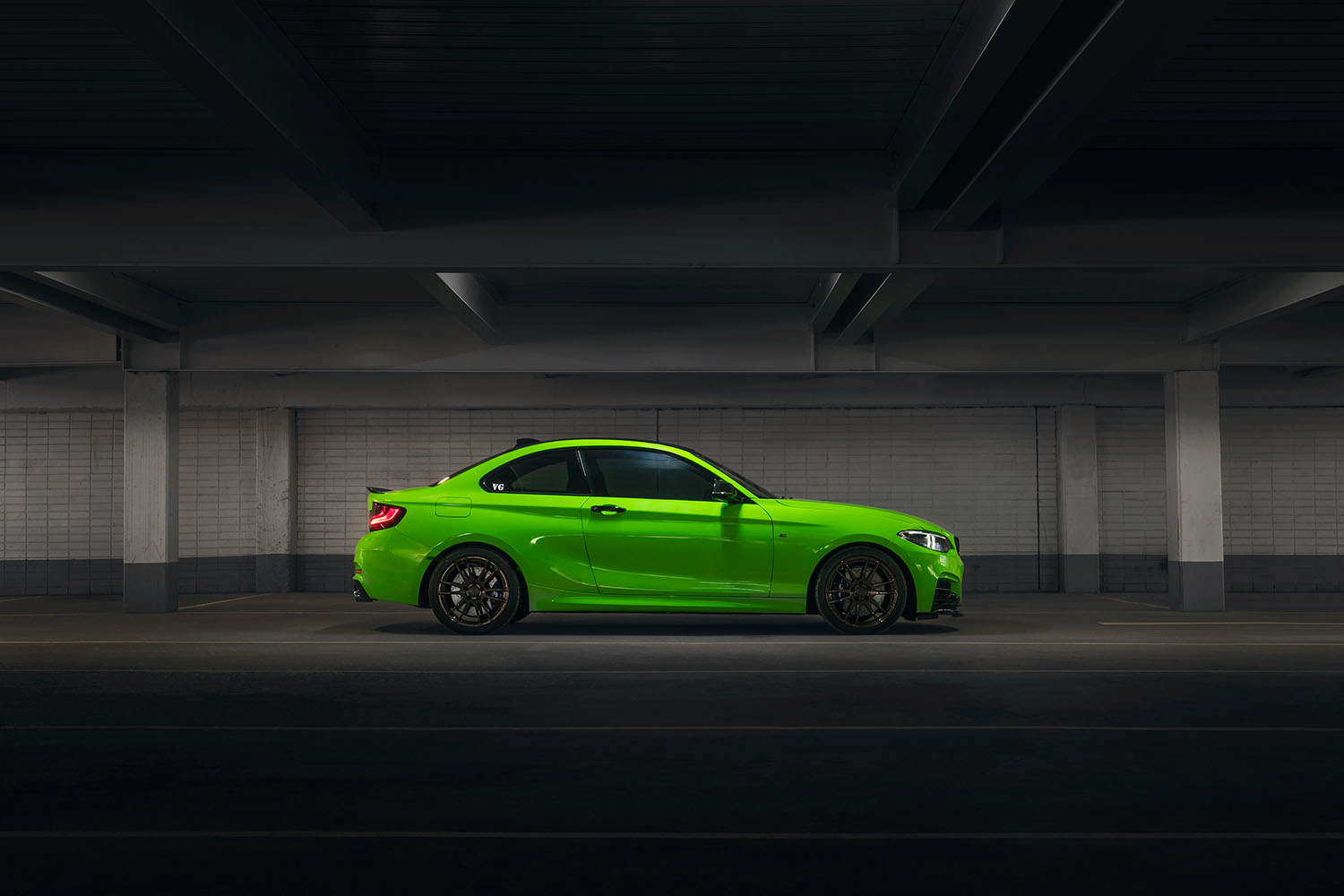Fluro Green BMW 240i